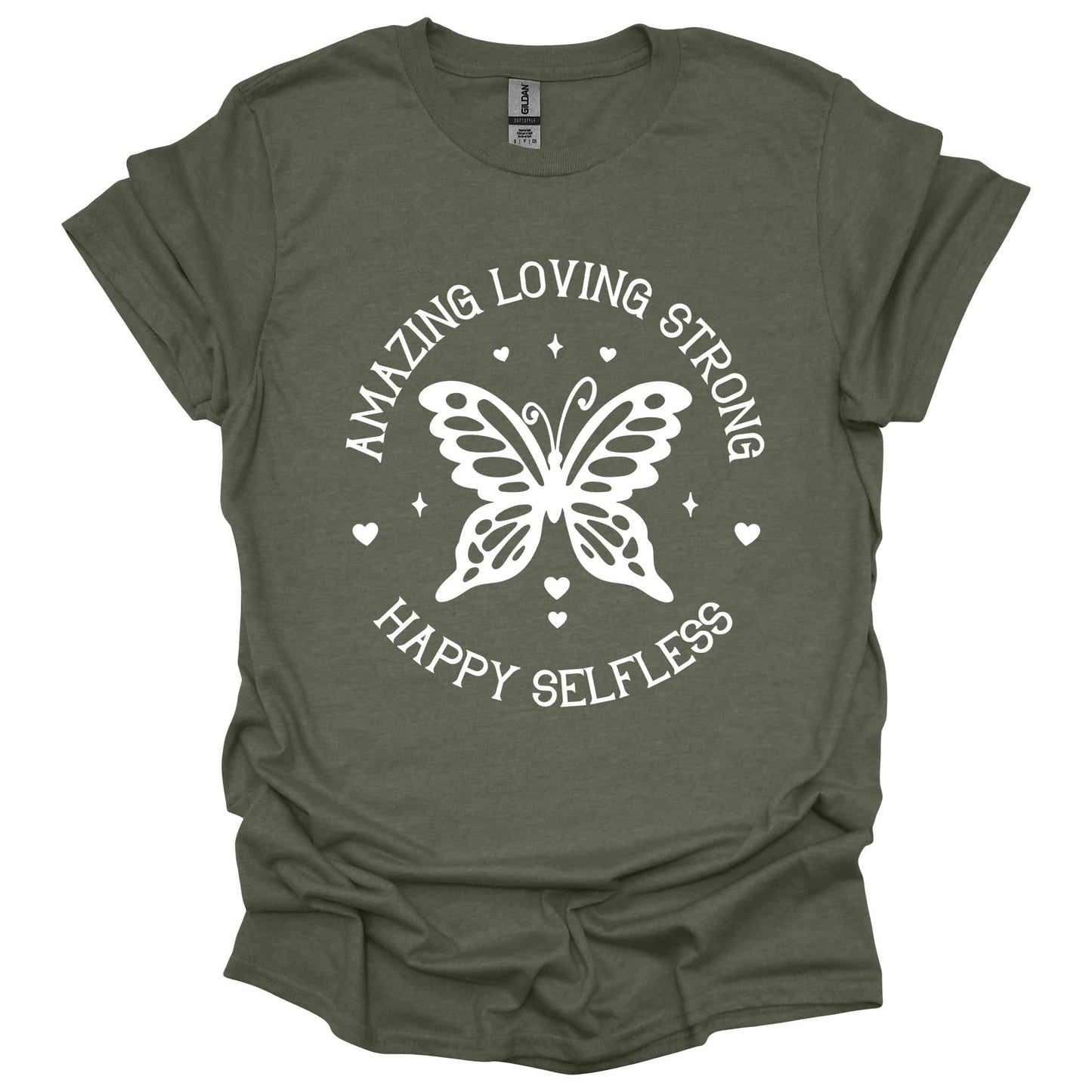 Butterfly Mom Shirt – Inspirational Graphic T-Shirt for Women – Uplifting