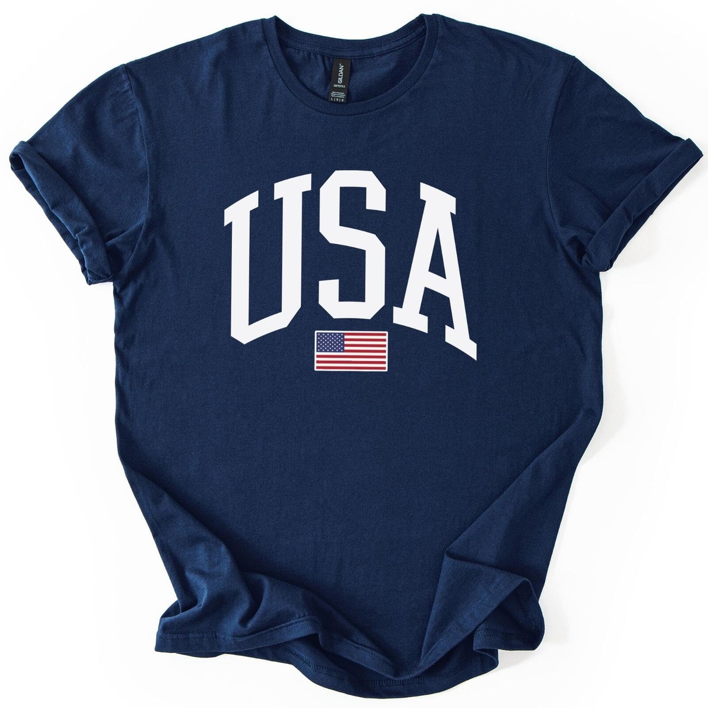 USA Graphic T-Shirt for Men & Women – 4th of July Patriotic American Flag Tee – Soft Cotton Casual Shirt