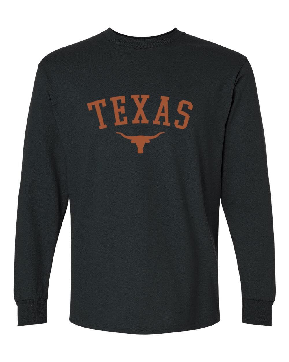Texas Long Sleeve T-Shirt for Men, Women, Unisex, 100% Cotton, Texas State Pride Graphic Tee, Standard Fit Long Sleeve Top