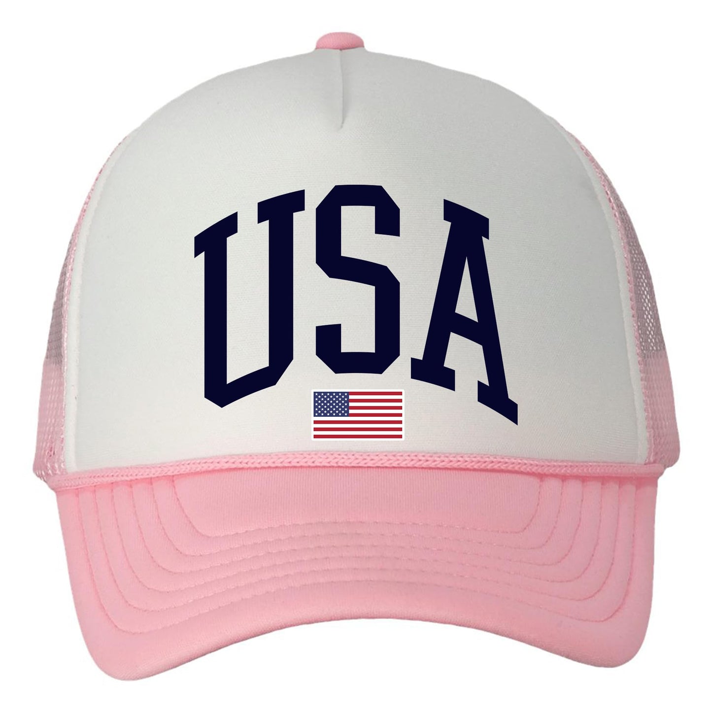 Tee Territory USA Trucker Hat – Adjustable Mesh Back – American Patriotic Snapback for Men & Women – Casual Outdoor Hat