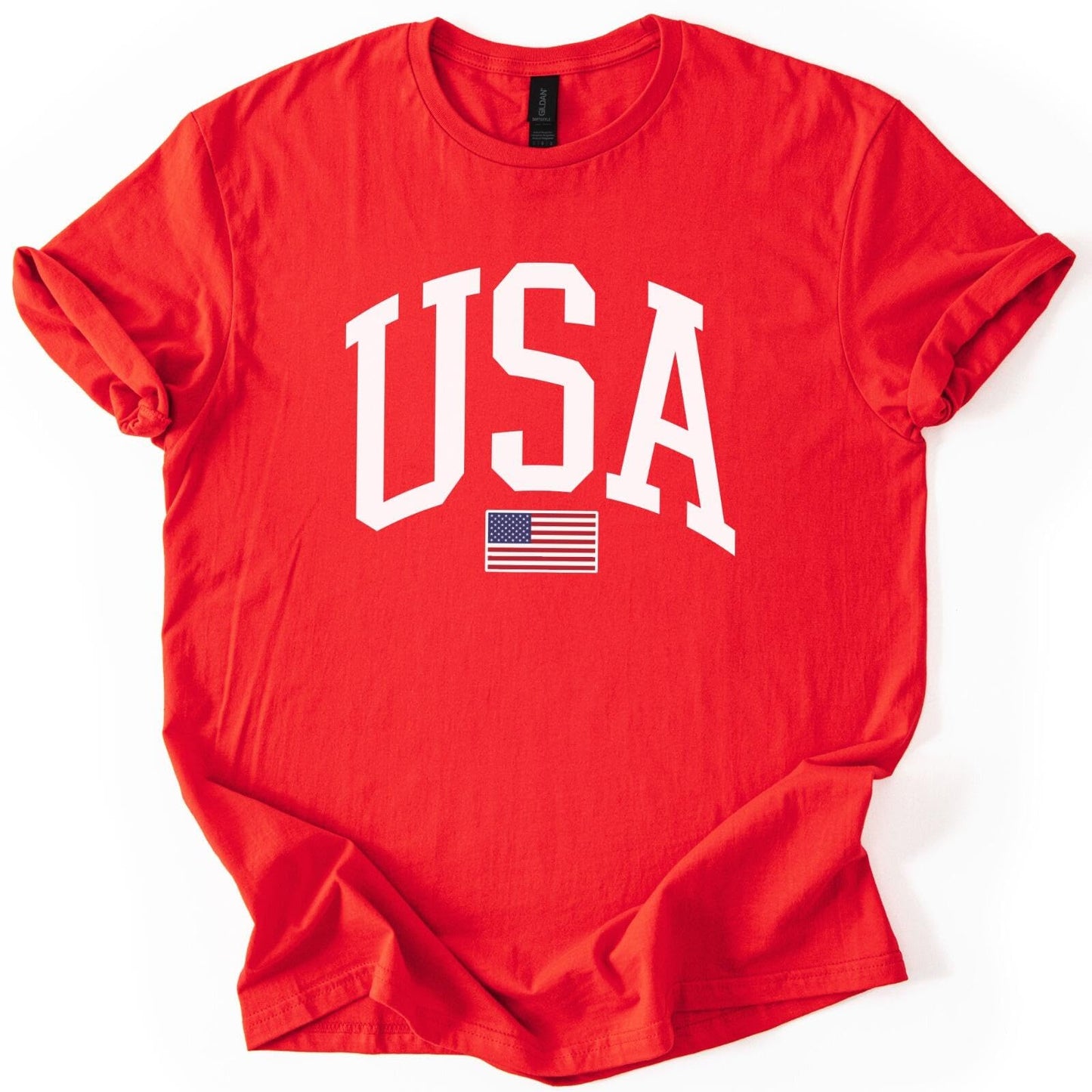 USA Graphic T-Shirt for Men & Women – 4th of July Patriotic American Flag Tee – Soft Cotton Casual Shirt