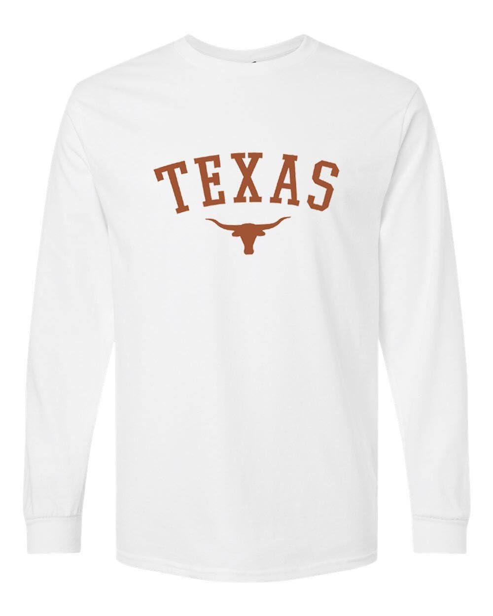 Texas Long Sleeve T-Shirt for Men, Women, Unisex, 100% Cotton, Texas State Pride Graphic Tee, Standard Fit Long Sleeve Top