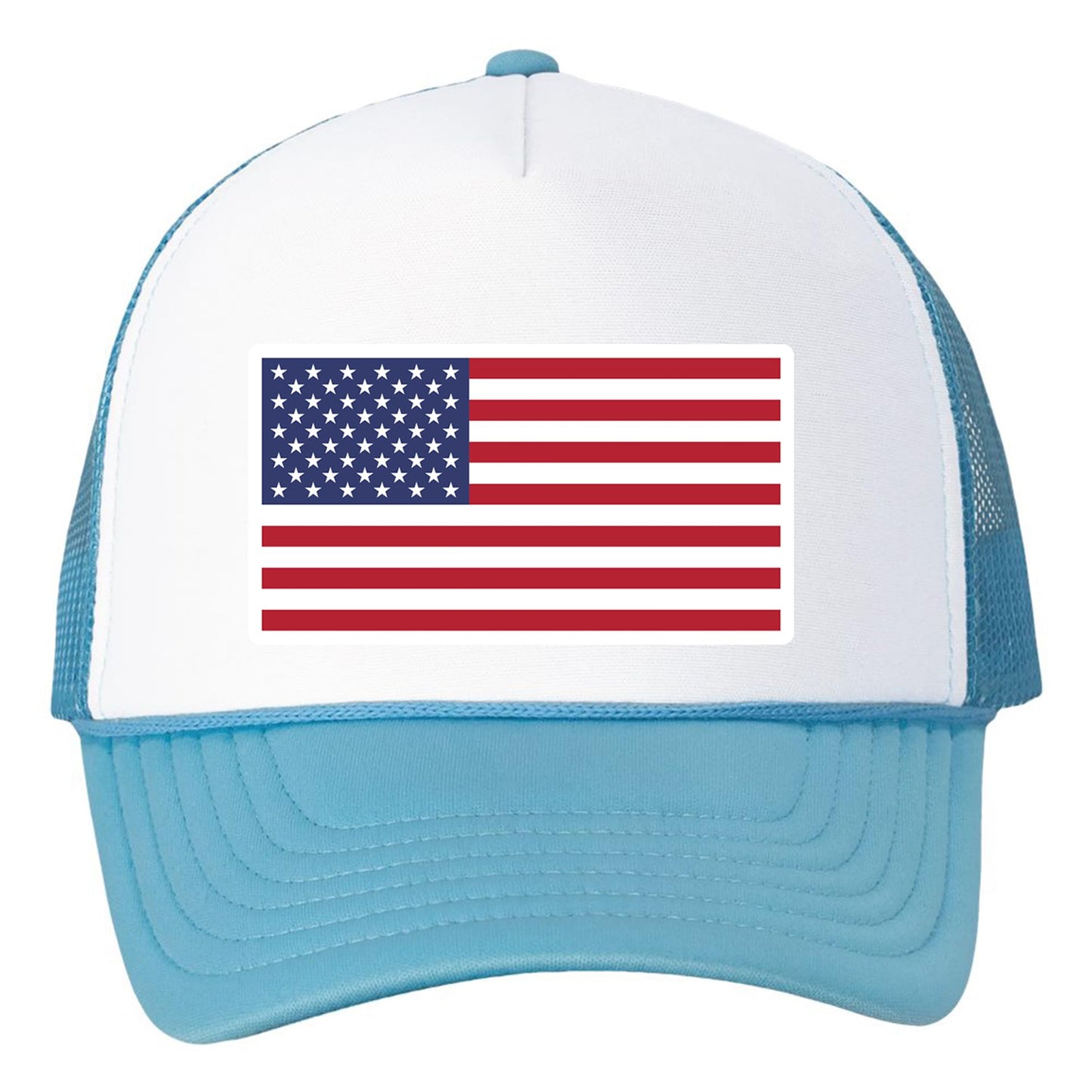 American Flag Trucker Hat – USA Mesh Baseball Cap – Adjustable Snapback Hat for Men & Women – Patriotic Outdoor Headwear