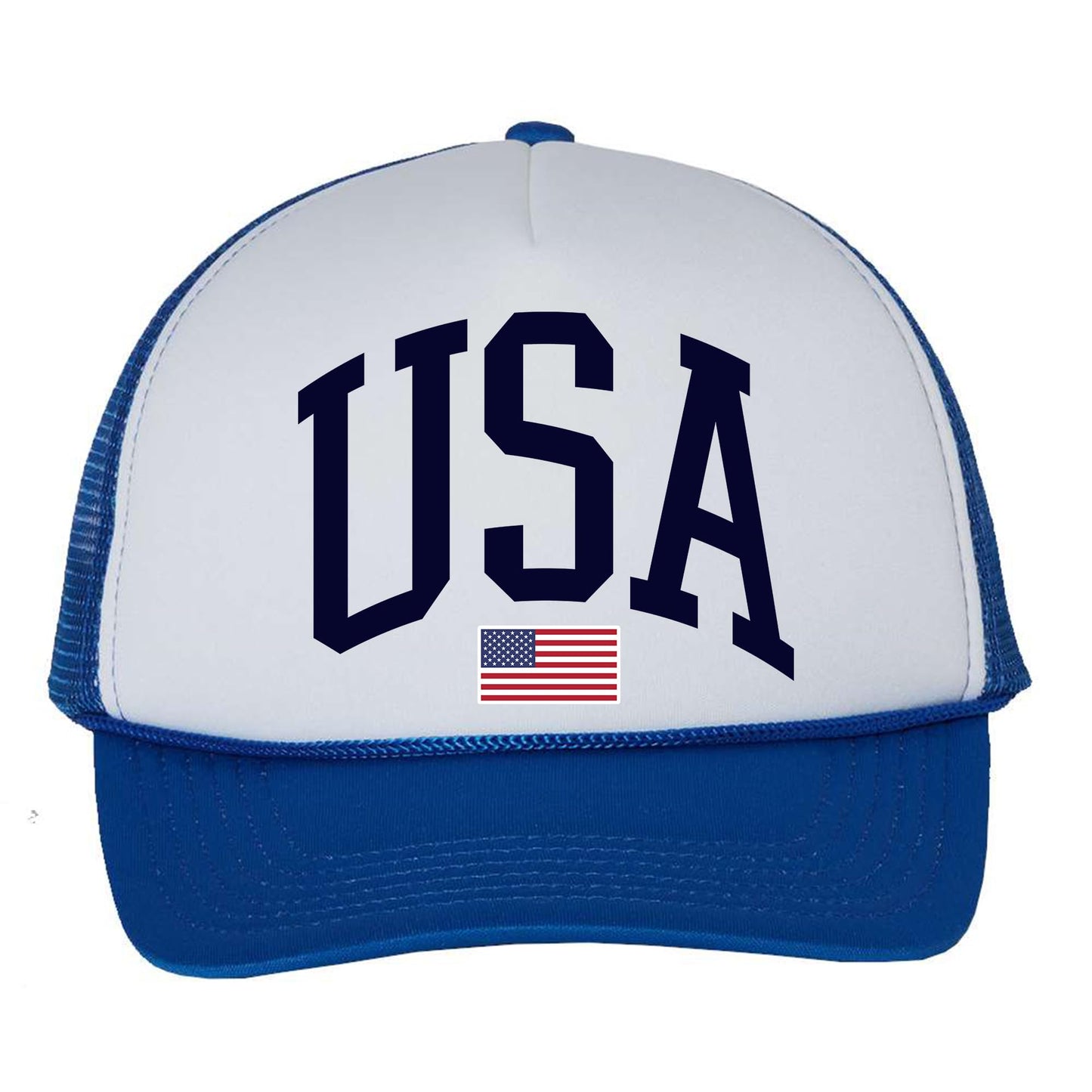 Tee Territory USA Trucker Hat – Adjustable Mesh Back – American Patriotic Snapback for Men & Women – Casual Outdoor Hat