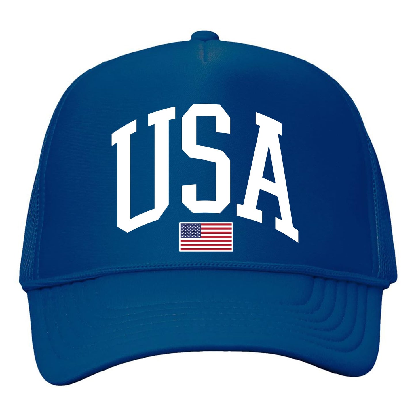 Tee Territory USA Trucker Hat – Adjustable Mesh Back – American Patriotic Snapback for Men & Women – Casual Outdoor Hat