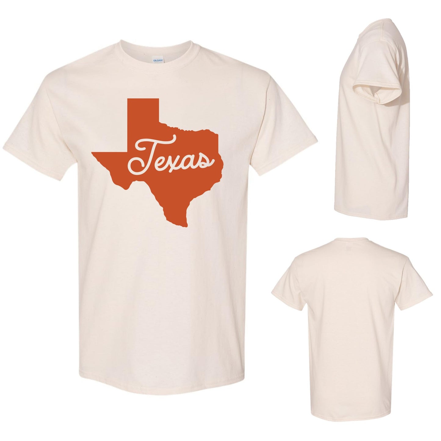Texas State Outline T-Shirt – Classic Lone Star Pride Tee – Western Southern Style Unisex Shirt