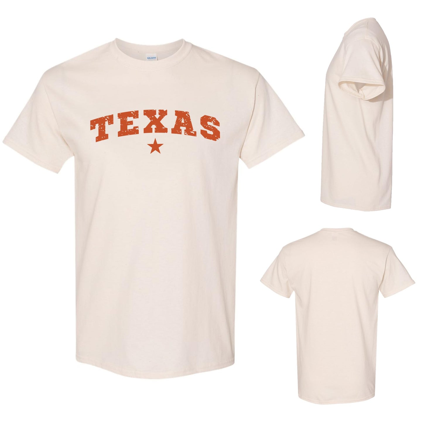 Texas Arch Star T-Shirt – Vintage Distressed Graphic Tee – Classic Southern Pride Shirt for Men & Women