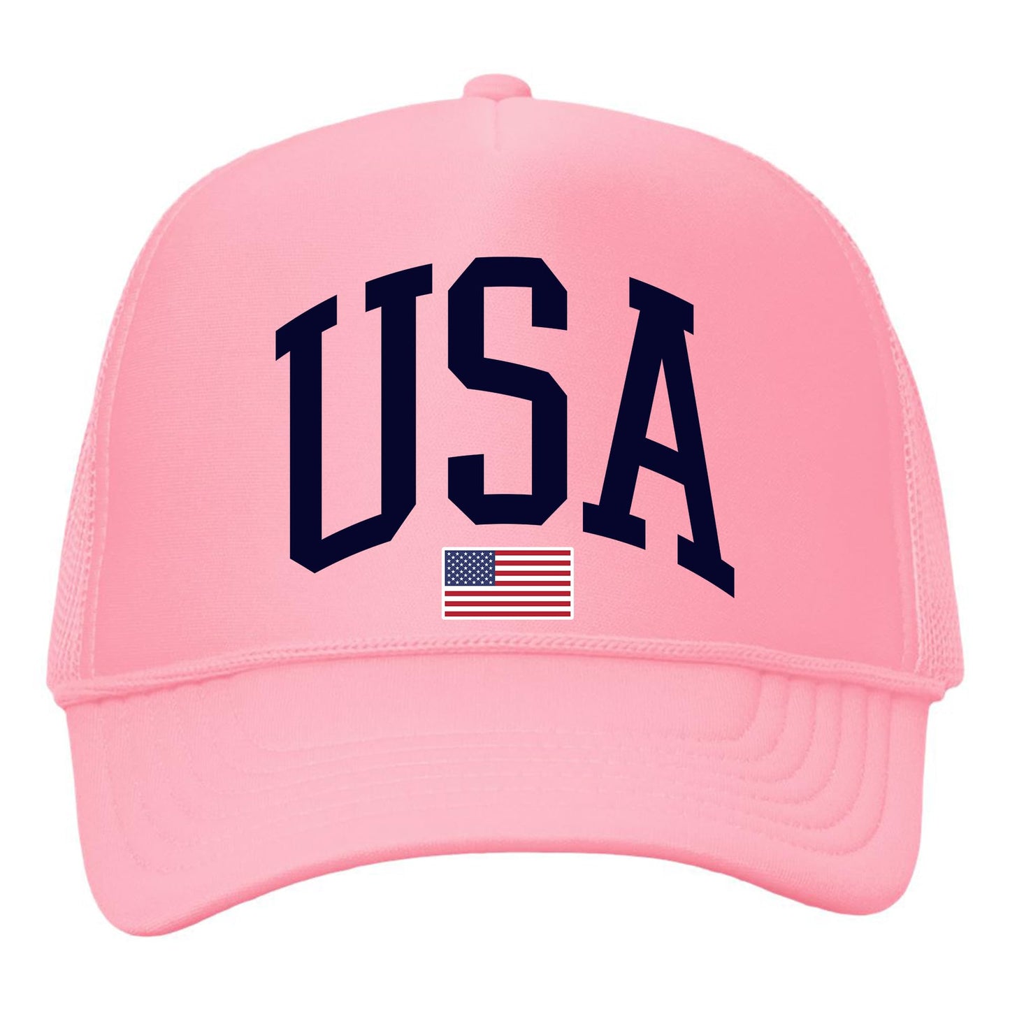 Tee Territory USA Trucker Hat – Adjustable Mesh Back – American Patriotic Snapback for Men & Women – Casual Outdoor Hat