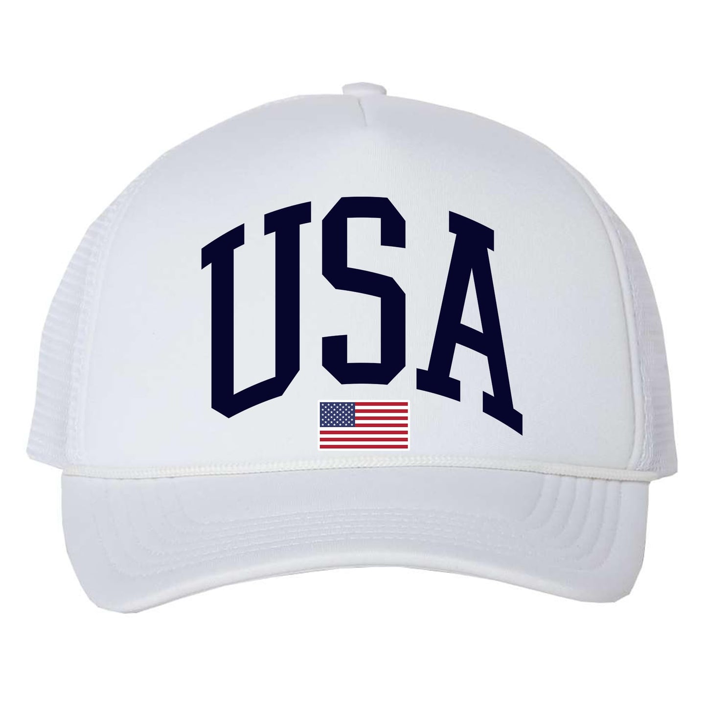 Tee Territory USA Trucker Hat – Adjustable Mesh Back – American Patriotic Snapback for Men & Women – Casual Outdoor Hat