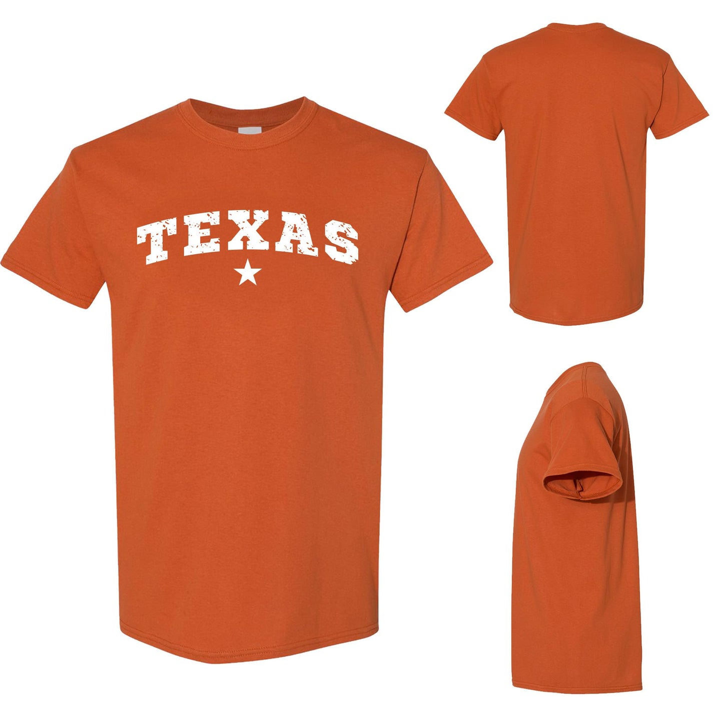 Texas Arch Star T-Shirt – Vintage Distressed Graphic Tee – Classic Southern Pride Shirt for Men & Women