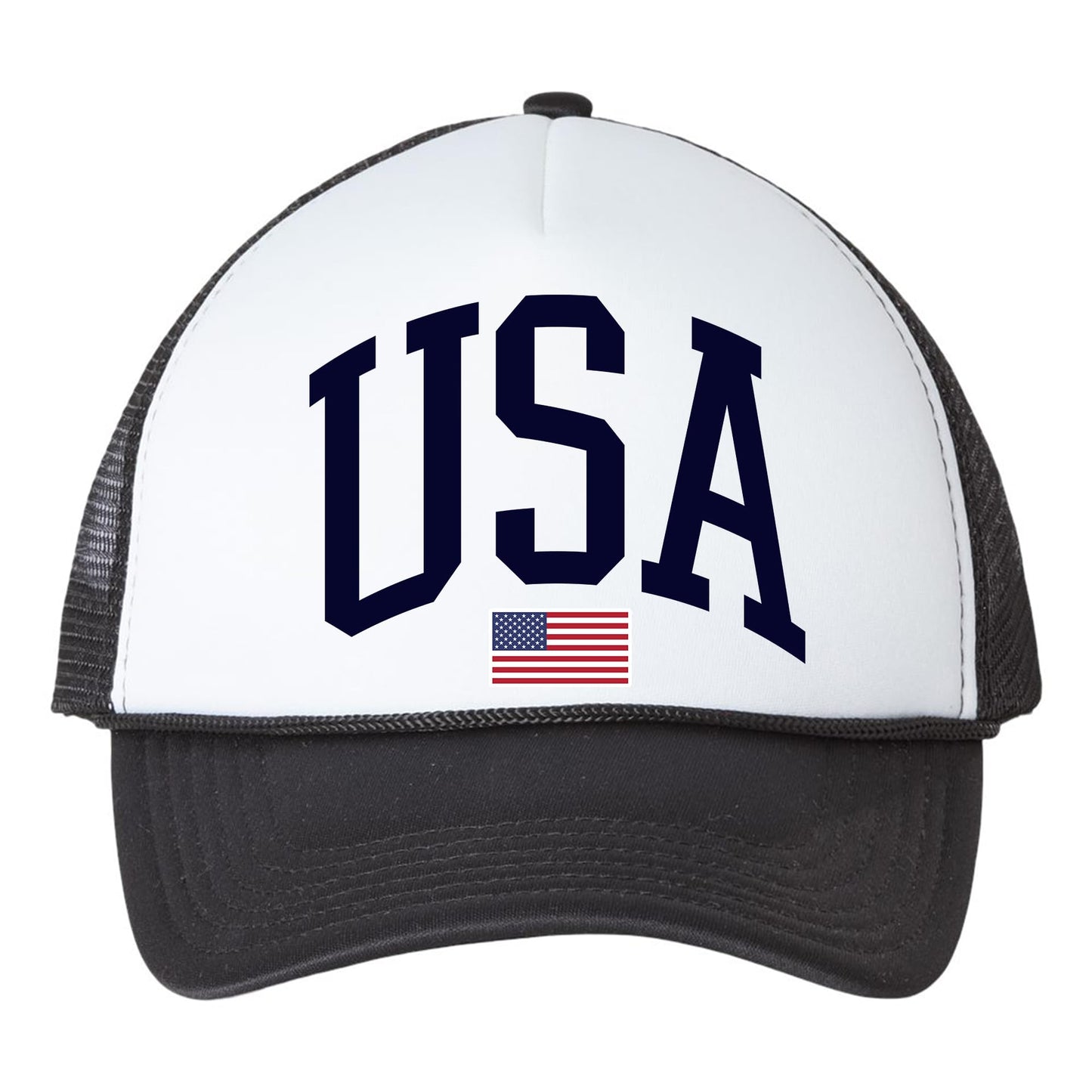 Tee Territory USA Trucker Hat – Adjustable Mesh Back – American Patriotic Snapback for Men & Women – Casual Outdoor Hat