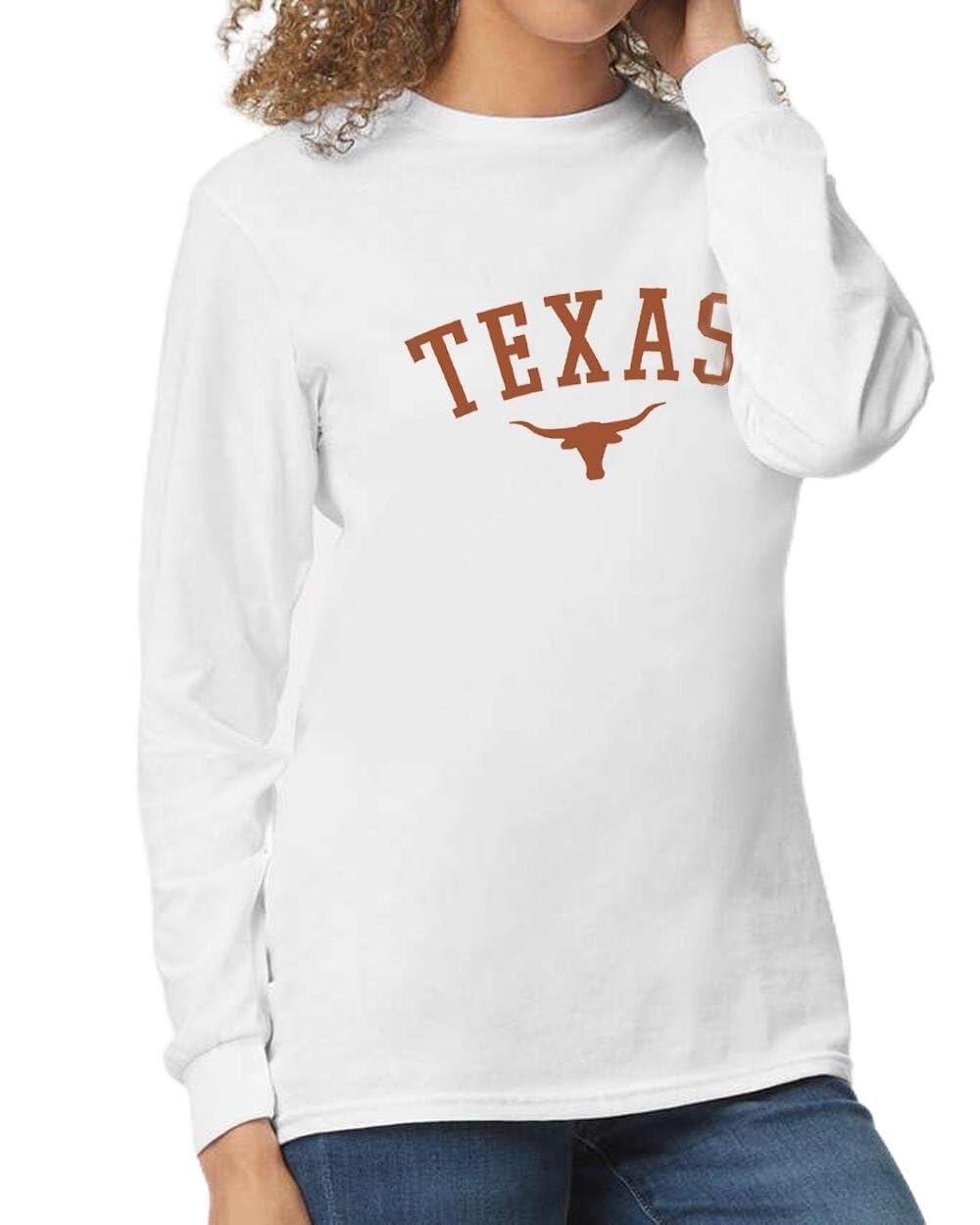 Texas Long Sleeve T-Shirt for Men, Women, Unisex, 100% Cotton, Texas State Pride Graphic Tee, Standard Fit Long Sleeve Top