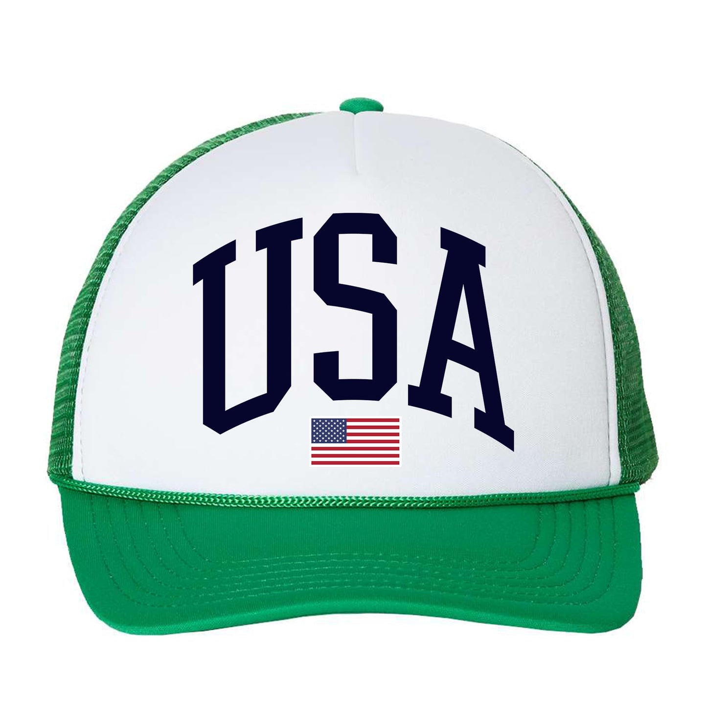 Tee Territory USA Trucker Hat – Adjustable Mesh Back – American Patriotic Snapback for Men & Women – Casual Outdoor Hat