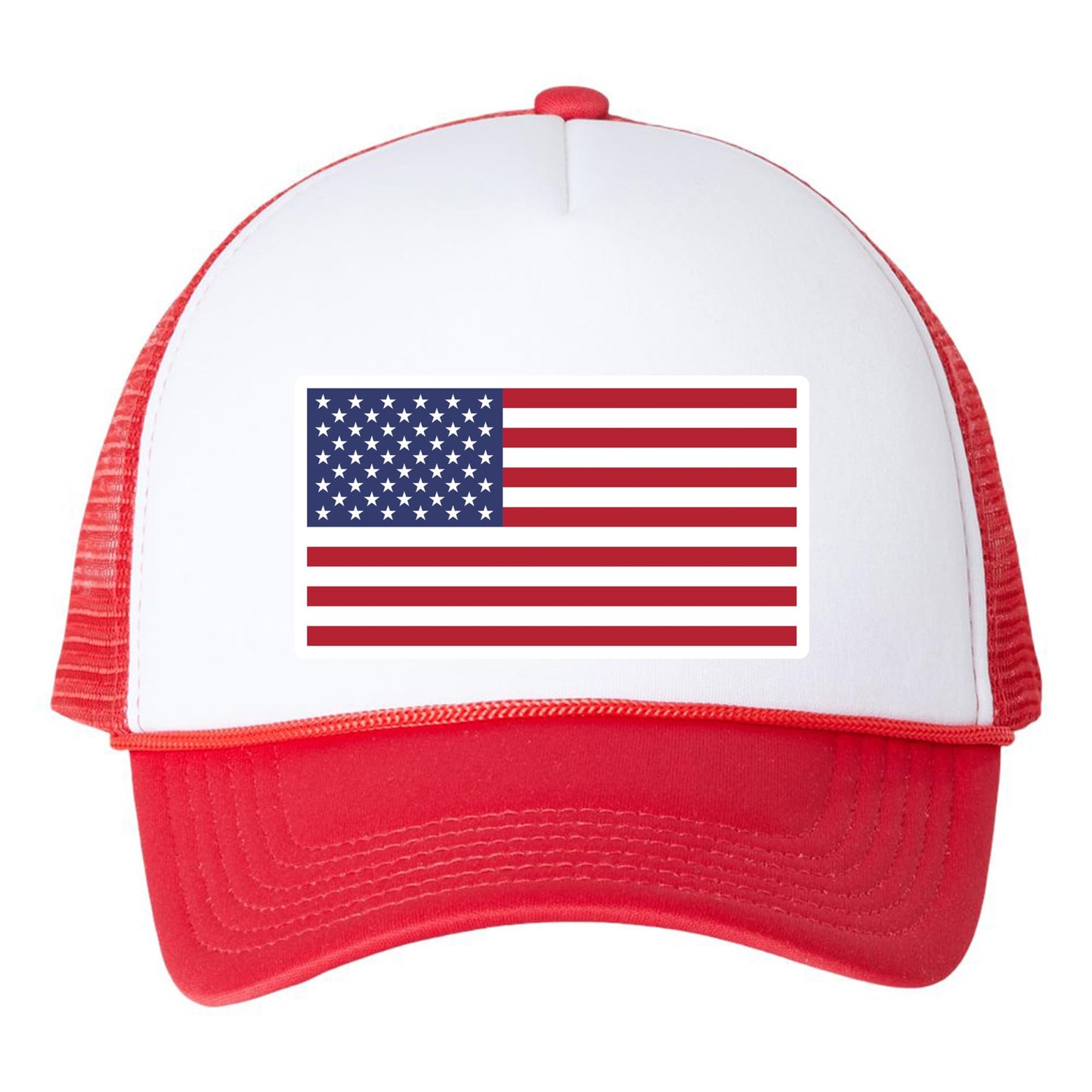 American Flag Trucker Hat – USA Mesh Baseball Cap – Adjustable Snapback Hat for Men & Women – Patriotic Outdoor Headwear