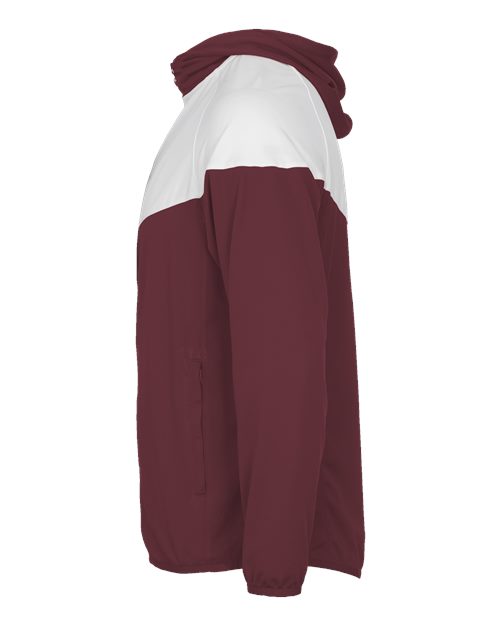 Maroon/ White