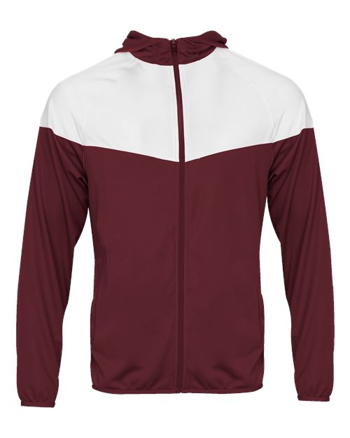 Maroon/ White