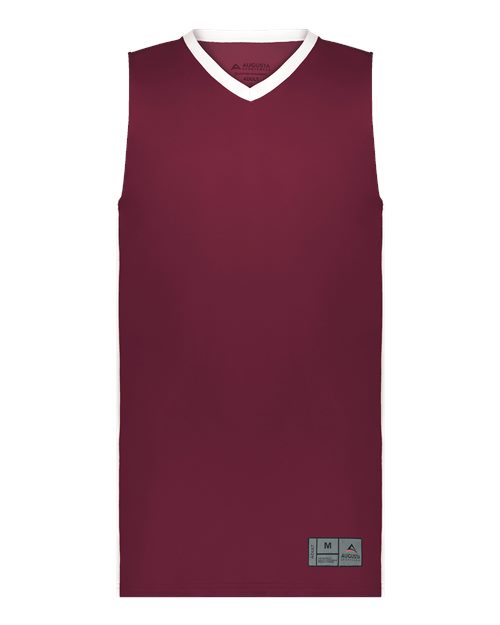 Maroon/ White