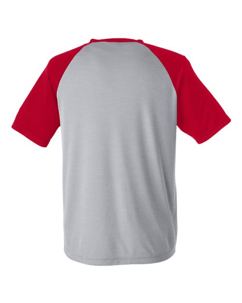 Athletic Heather/ Sport Red