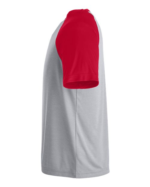 Athletic Heather/ Sport Red