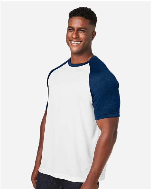 White/ Sport Dark Navy Heather