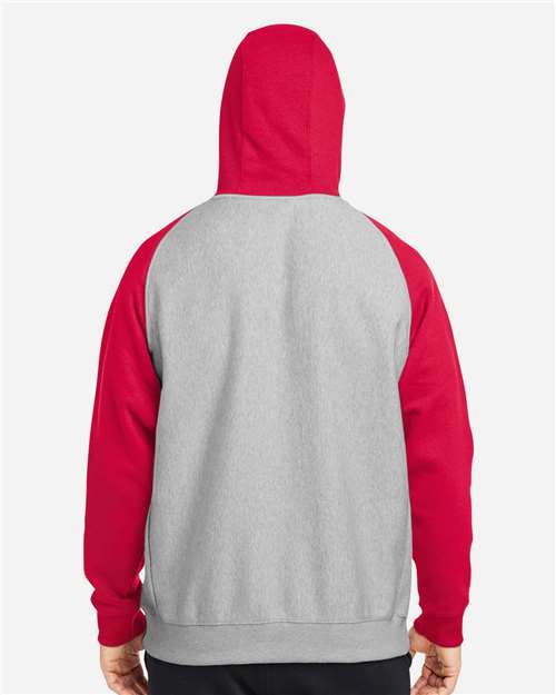 Athletic Heather/ Sport Red