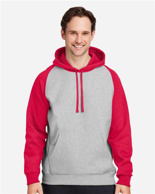 Athletic Heather/ Sport Red