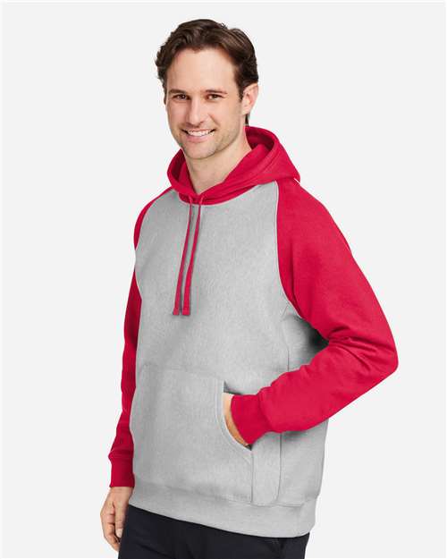 Athletic Heather/ Sport Red