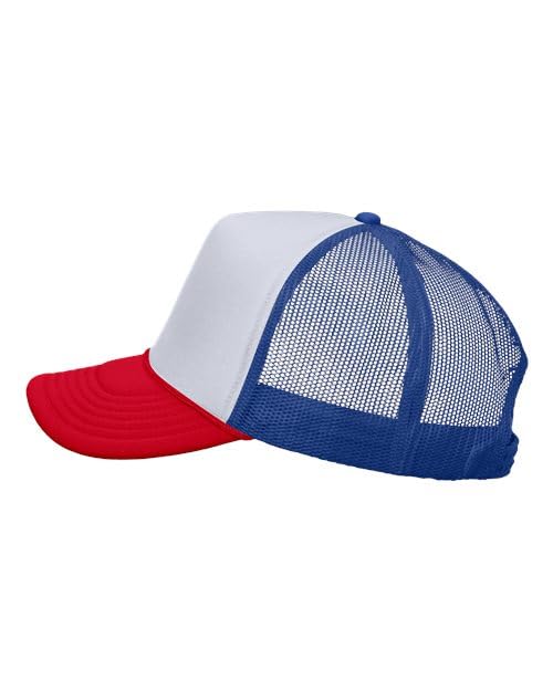 American Flag Trucker Hat – USA Mesh Baseball Cap – Adjustable Snapback Hat for Men & Women – Patriotic Outdoor Headwear