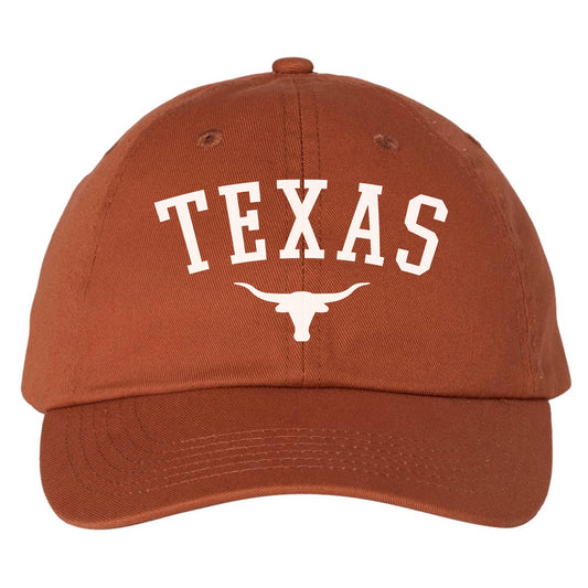 Texas Style Adjustable Cap – Lightweight Texas Orange Trucker Hat with Printed Design, Comfortable Fit for Men and Women, 100% Cotton