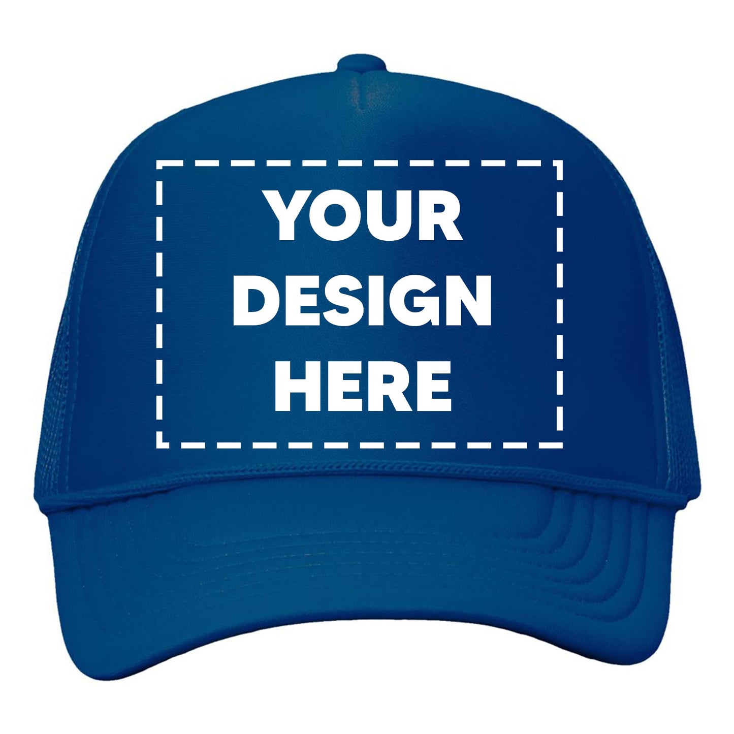 Custom Trucker Hat – Design Your Own Snapback Cap – Personalized Printed Logo Hat for Men & Women – Adjustable Mesh Back Baseball Style