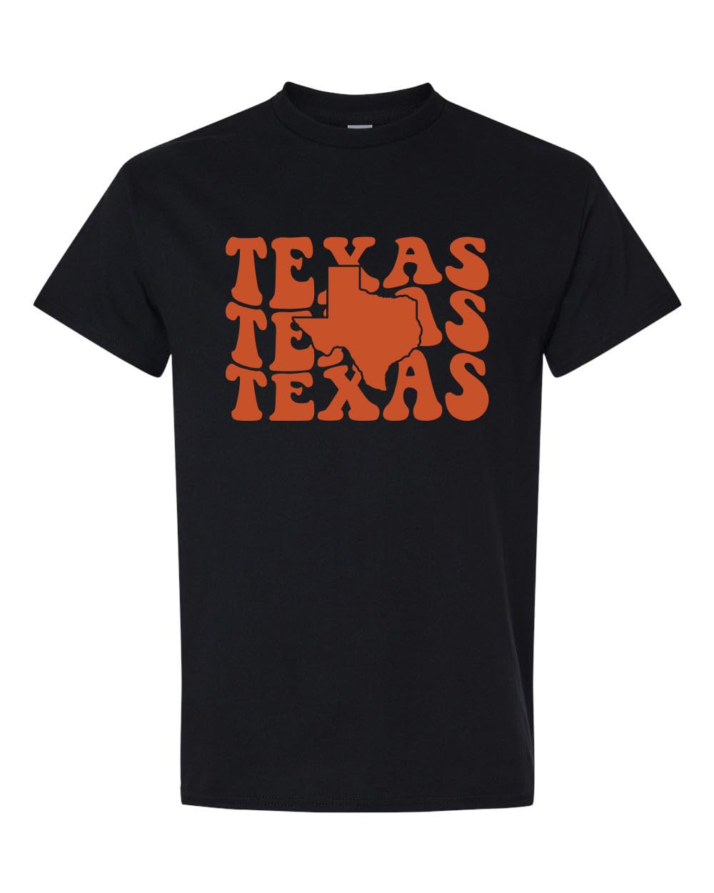 Texas Retro Graphic T-Shirt – Vintage Bold Lettering State Pride Tee – Southern Style Unisex Shirt