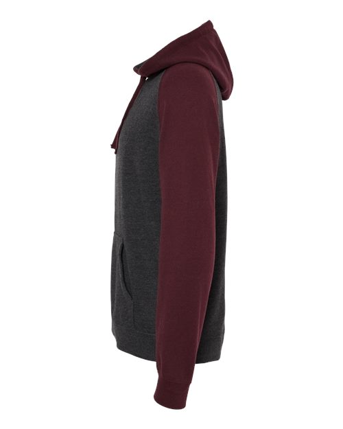 Charcoal Heather/ Burgundy Heather