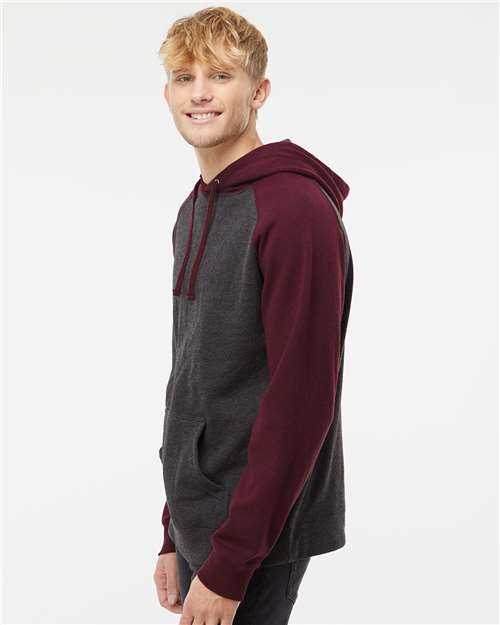 Charcoal Heather/ Burgundy Heather