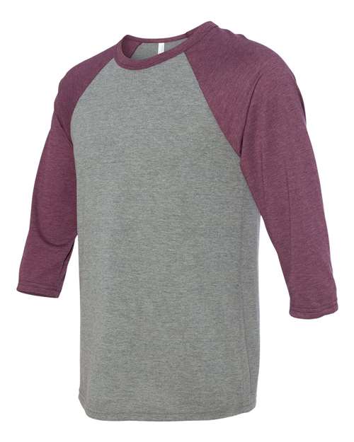 Grey/ Maroon Triblend
