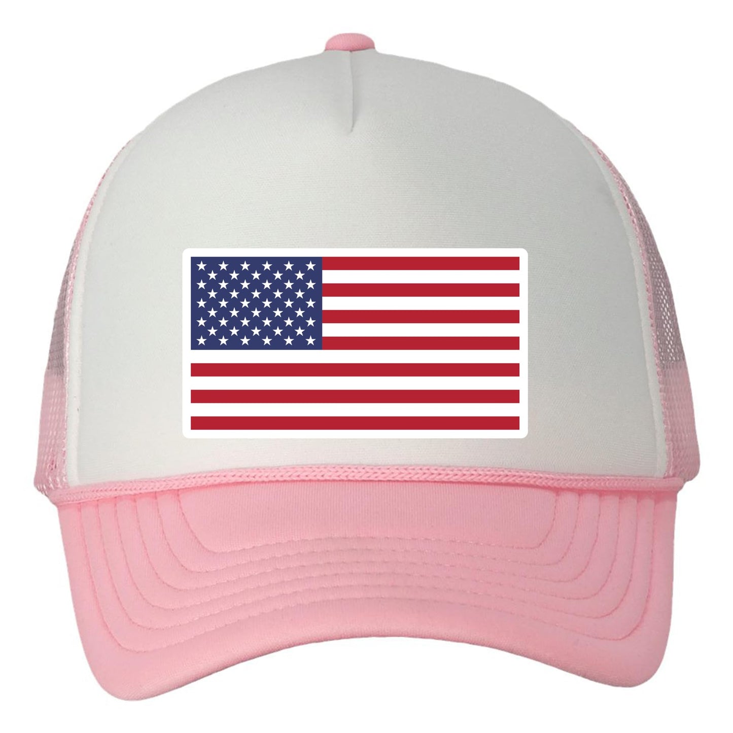 American Flag Trucker Hat – USA Mesh Baseball Cap – Adjustable Snapback Hat for Men & Women – Patriotic Outdoor Headwear
