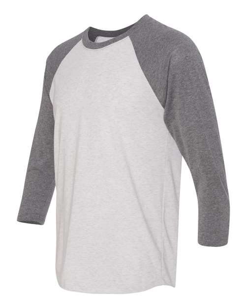 Premium Heather Sleeves/ Heather White Body