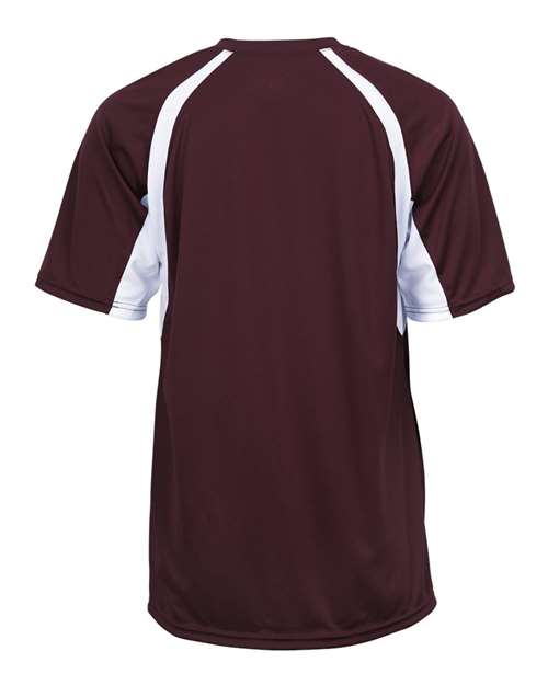 Maroon/ White
