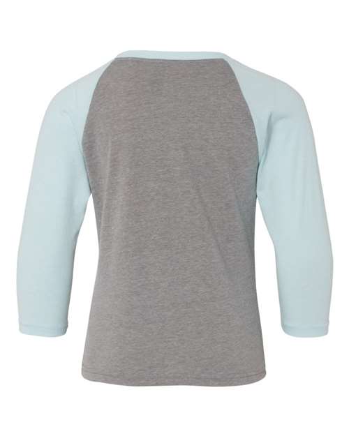 Ice Blue Sleeves/ Dark Heather Grey Body