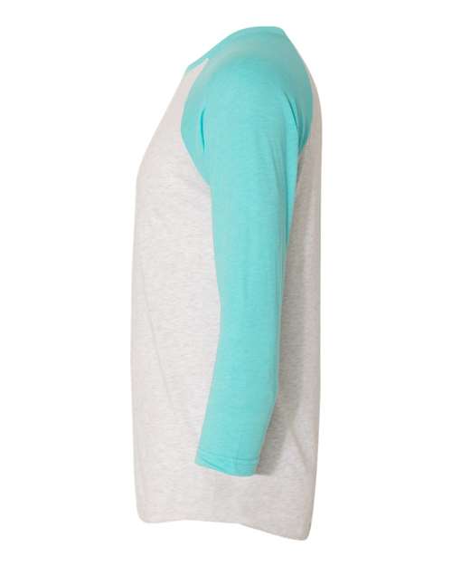 Tahiti Blue Sleeves/ Heather White Body
