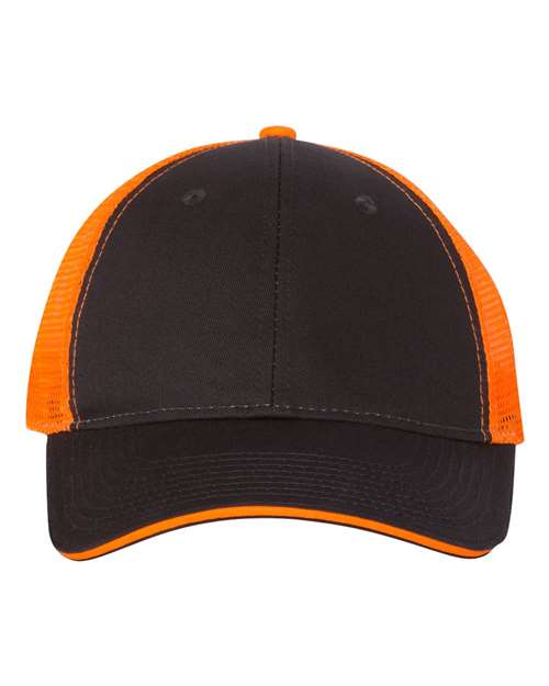 Charcoal/ Neon Orange