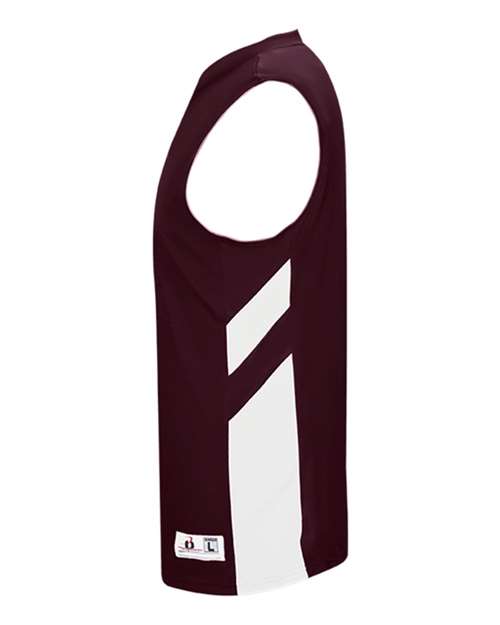 Maroon/ White