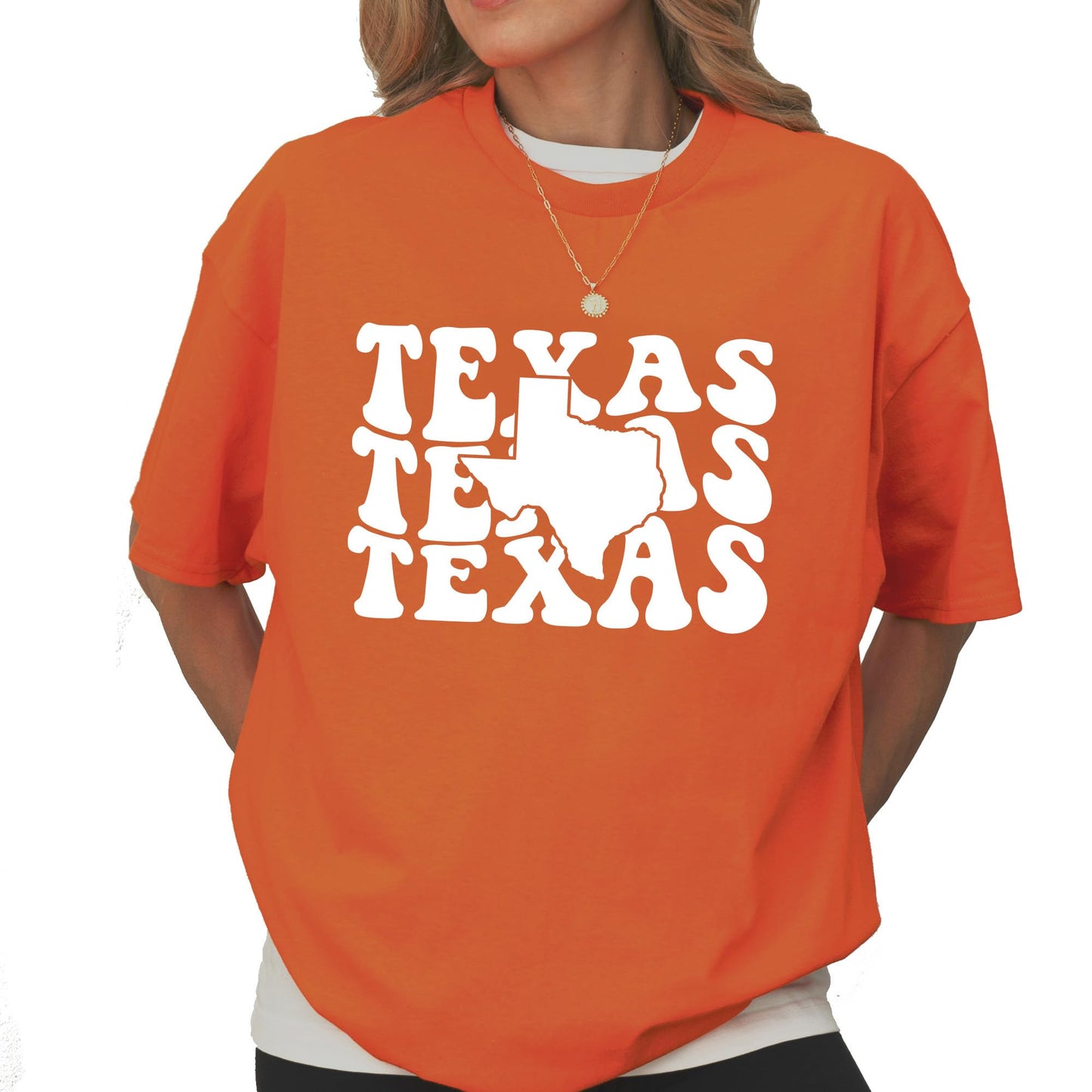 Texas Retro Graphic T-Shirt – Vintage Bold Lettering State Pride Tee – Southern Style Unisex Shirt