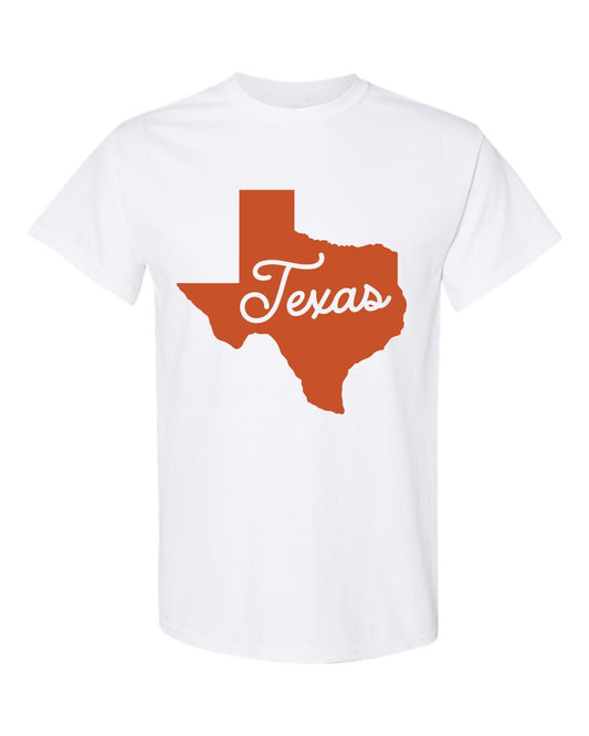 Texas State Outline T-Shirt – Classic Lone Star Pride Tee – Western Southern Style Unisex Shirt