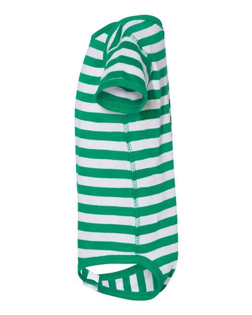 Kelly/ White Stripe