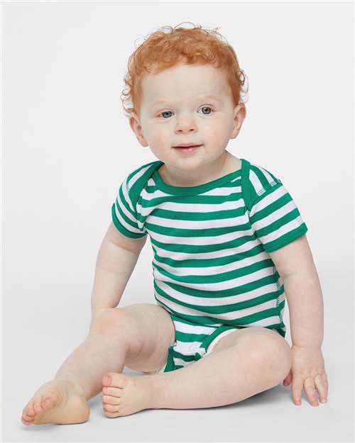 Kelly/ White Stripe