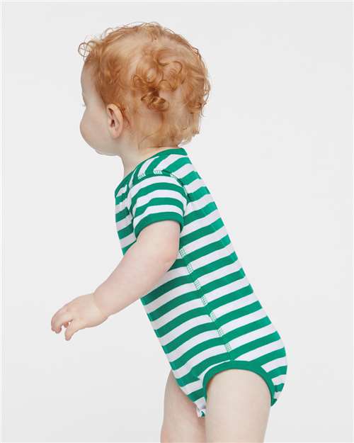 Kelly/ White Stripe
