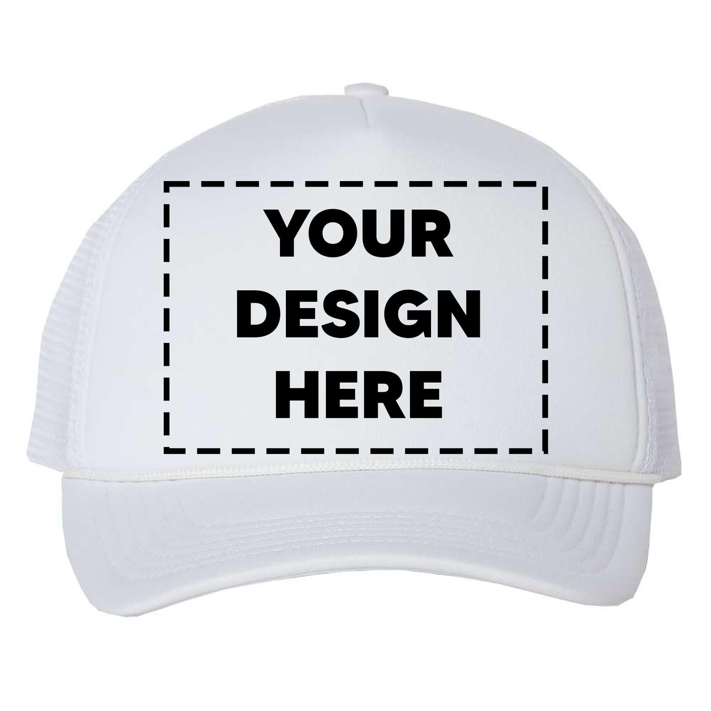 Custom Trucker Hat – Design Your Own Snapback Cap – Personalized Printed Logo Hat for Men & Women – Adjustable Mesh Back Baseball Style