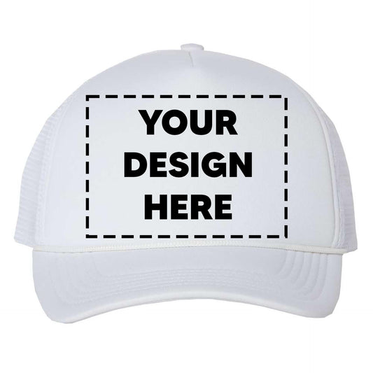 Custom Trucker Hat – Design Your Own Snapback Cap – Personalized Printed Logo Hat for Men & Women – Adjustable Mesh Back Baseball Style