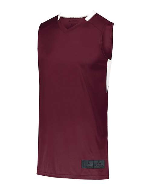 Maroon/ White