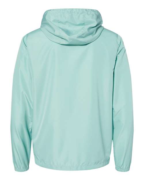 Aqua/ White Zipper